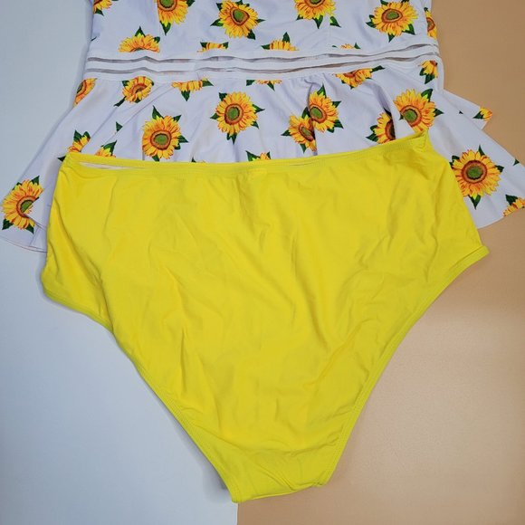 GEMAN Women's Retro High Waisted Bathing Suit Printed Two Pieces size XX-L NEW - Picture 13 of 16